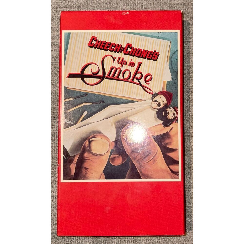 vintage VHS tape of the 1978 comedy Cheech & Chong's Up in Smoke released in 199